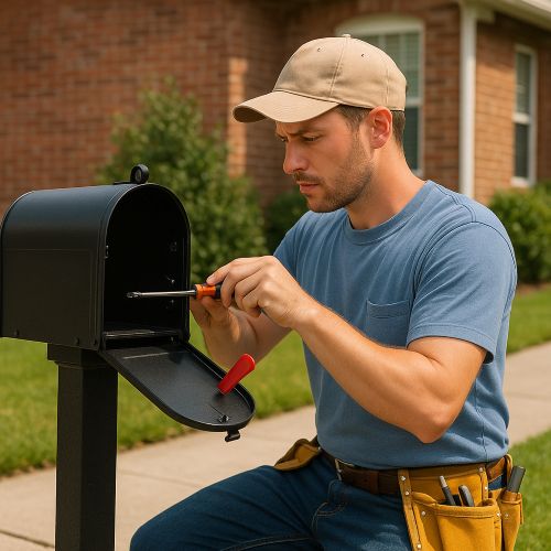 Professional mailbox repair technician in Louisville